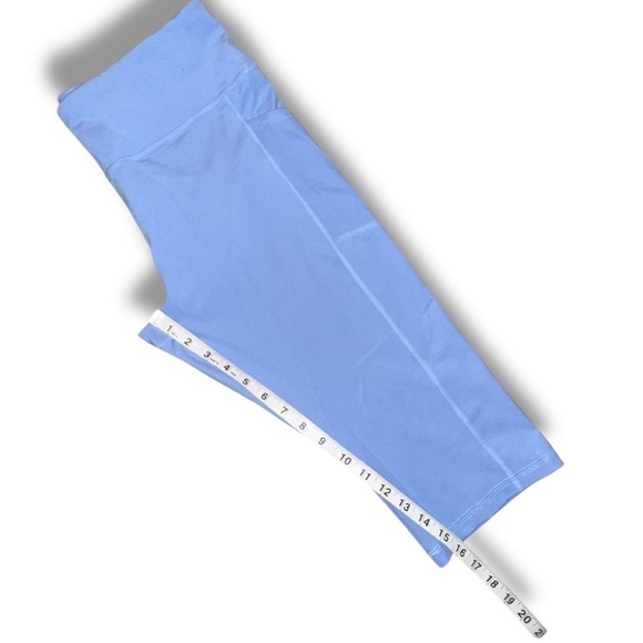 DKNY SPORT Women's Balance High-Waist Capri Leggings - XL Light Blue - Picture 10 of 11